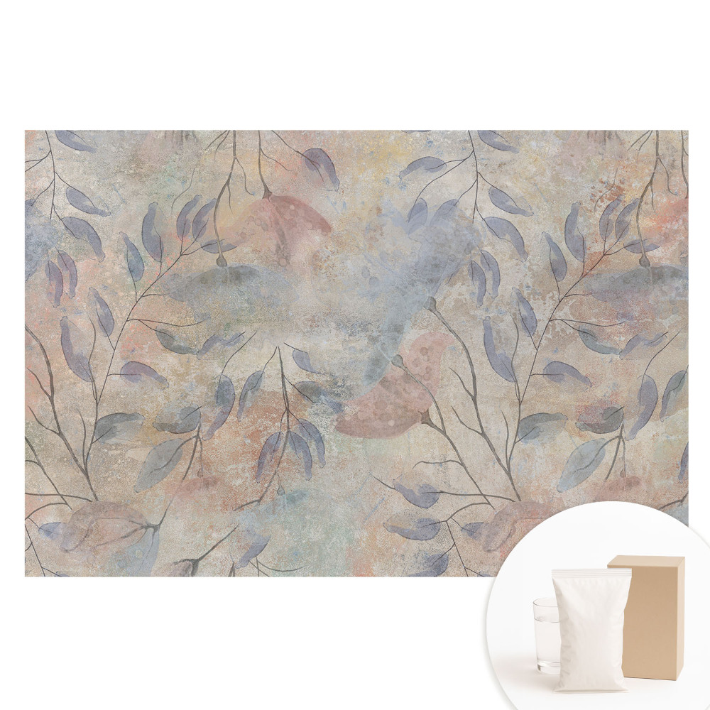 Fototapeta z nadrukiem na flizelinie Subtelne gałązki i liście