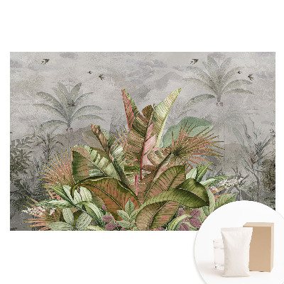 Fototapeta flizelinowa Tropikalne liście vintage