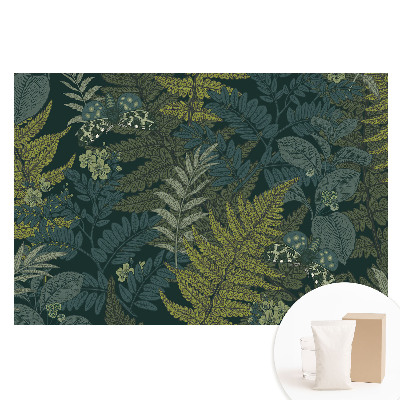 Fototapeta na flizelinie Liście i motyle w klasycznym stylu