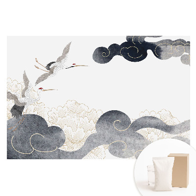 Tapeta fotograficzna na flizelinie Żurawie i chmury w stylu klasycznym