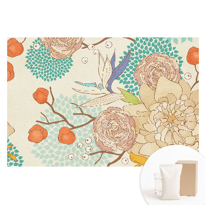 Fototapeta z nadrukiem na flizelinie Roślinne abstrakcje świeżość przytulność