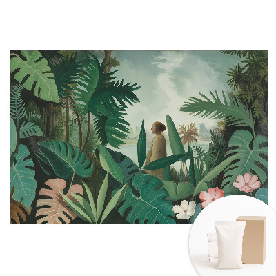 Fototapeta z nadrukiem na flizelinie Tropikalna sceneria roślinna harmonia