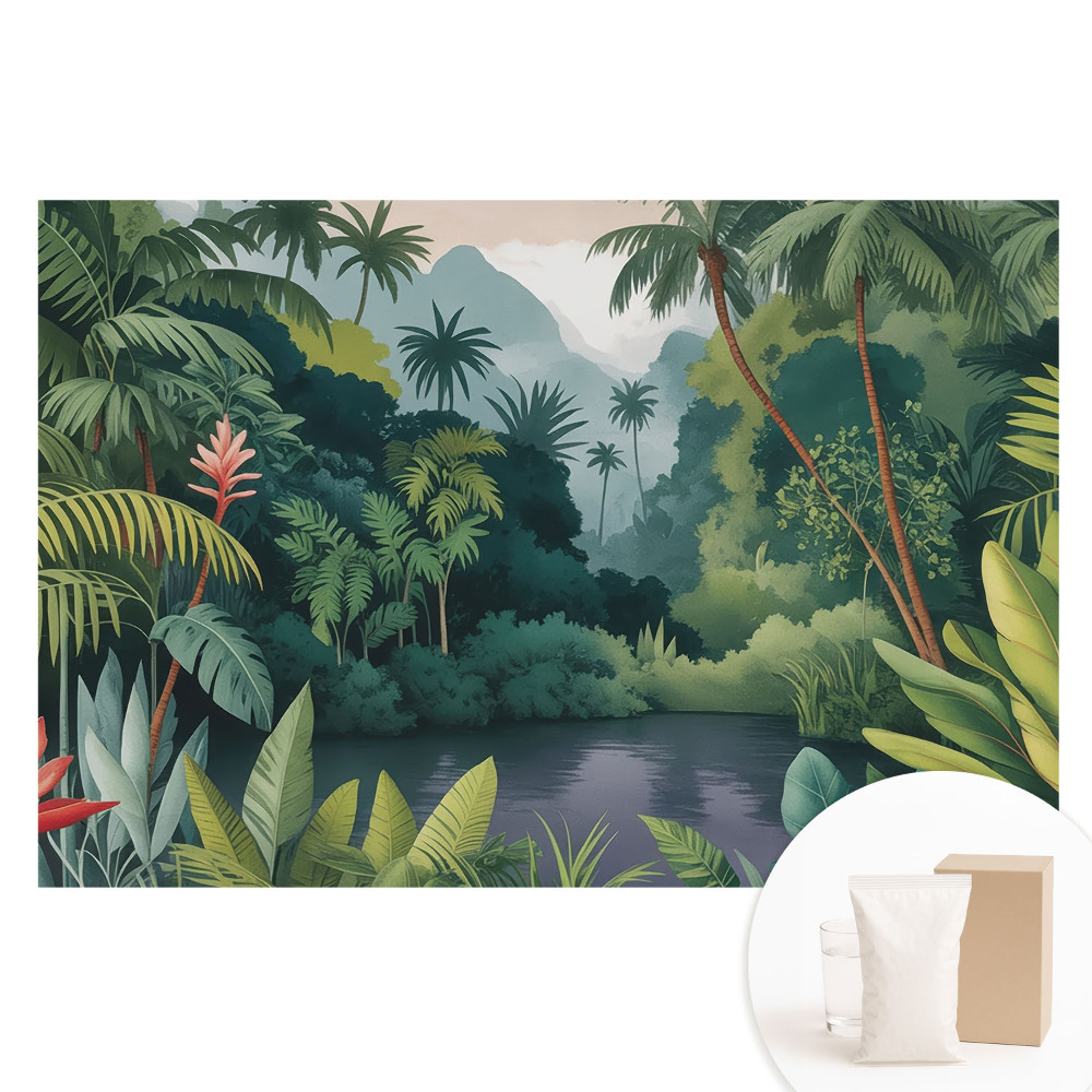 Tapeta fotograficzna na flizelinie Tropikalna dżungla relaksująca harmonii