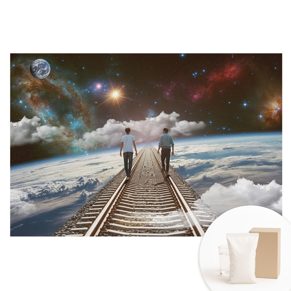 Tapeta fotograficzna na flizelinie Kosmiczna droga wyobraźni
