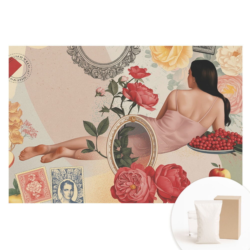 Fototapeta flizelinowa z nadrukiem Romantyczna kompozycja kwiatowa