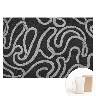 Fototapeta z nadrukiem na flizelinie Faliste linie i abstrakcyjne kształty