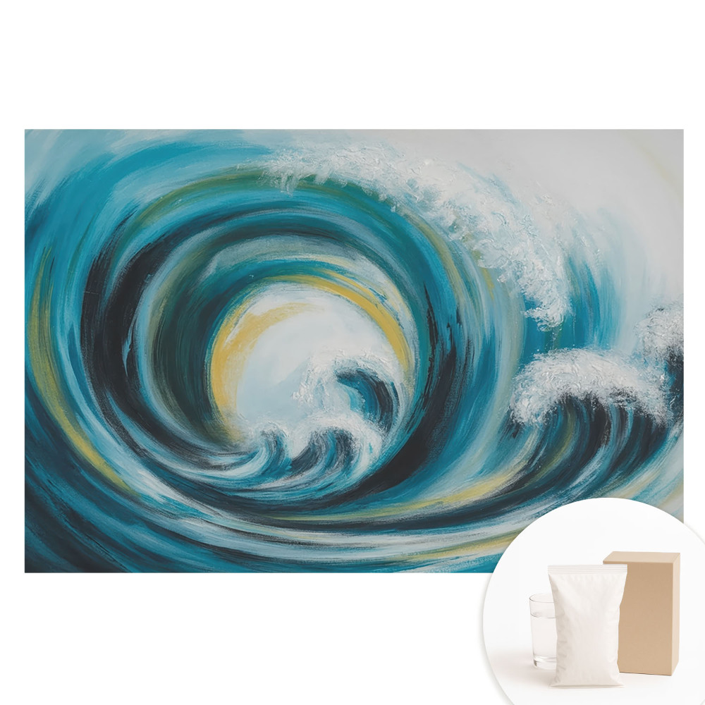 Tapeta fotograficzna na flizelinie Dynamiczna abstrakcja fal