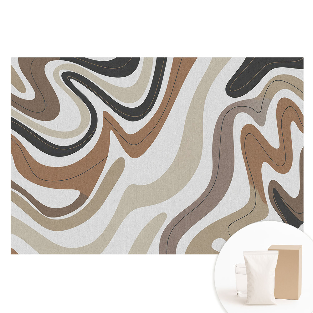 Fototapeta flizelinowa z nadrukiem Abstrakcyjne linie w odcieniu ziemi