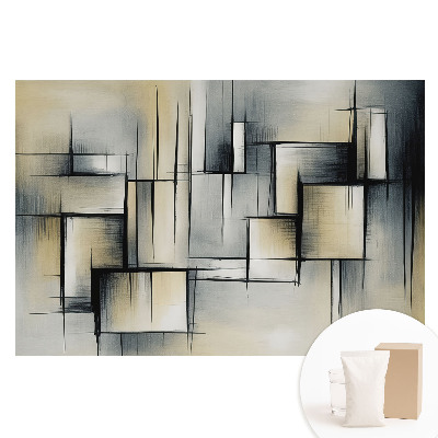 Fototapeta z nadrukiem na flizelinie Nowoczesna geometria w odcieniach szarości