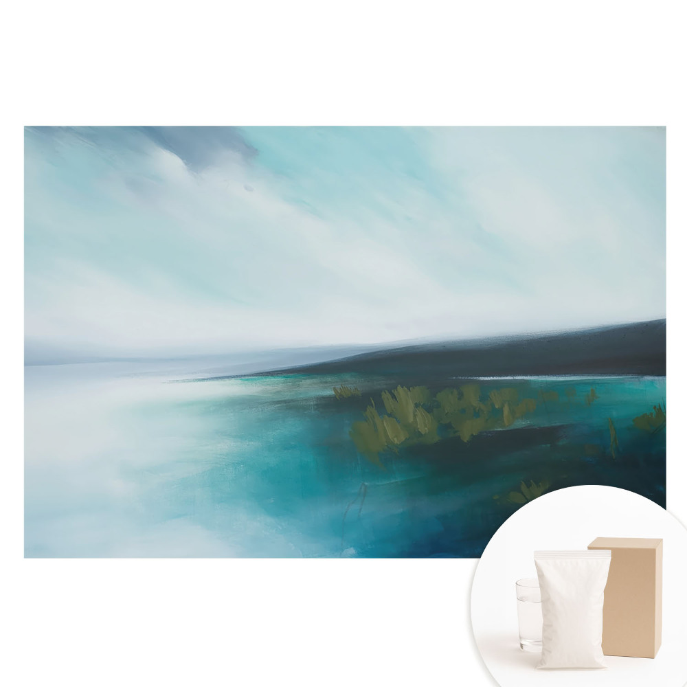 Tapeta fotograficzna flizelinowa Abstrakcyjny błękitny pejzaż