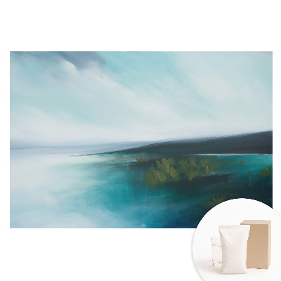 Tapeta fotograficzna flizelinowa Abstrakcyjny błękitny pejzaż