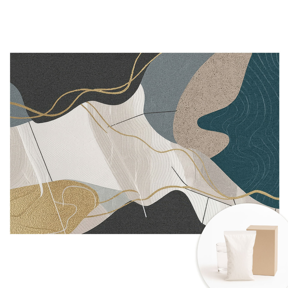 Tapeta fotograficzna flizelinowa Abstrakcyjny wzór geometryczny w stonowanych barwach