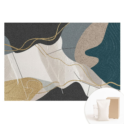 Tapeta fotograficzna flizelinowa Abstrakcyjny wzór geometryczny w stonowanych barwach