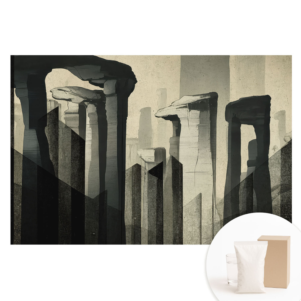 Fototapeta flizelinowa Monumentalne kolumny w symetrycznej kompozycji