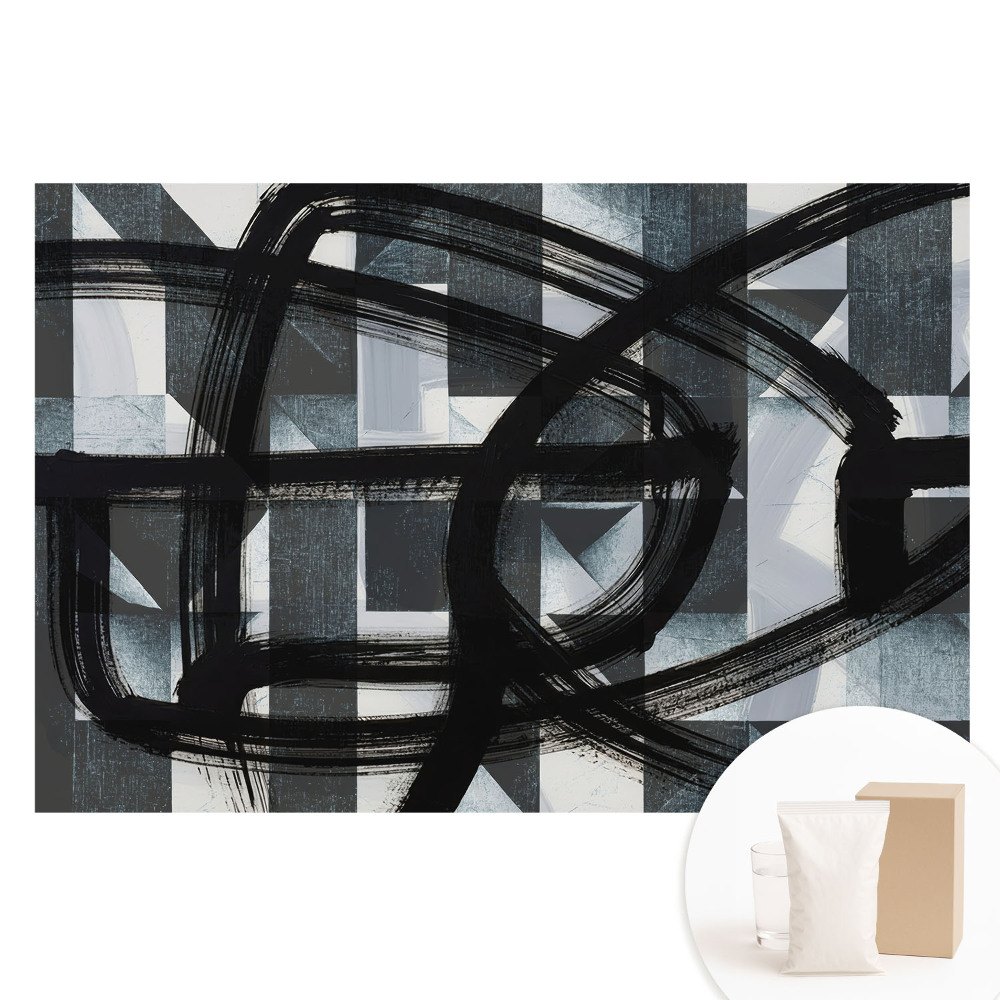 Fototapeta na flizelinie Abstrakcja dynamiczna kontrastowa