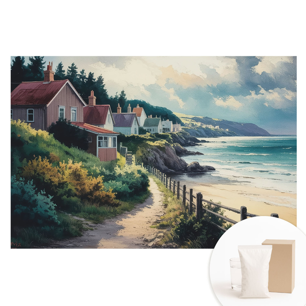 Fototapeta flizelinowa Nadmorska idyllaprzytulna i urokliwa