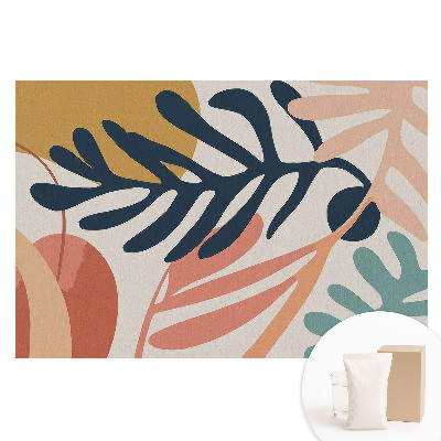 Fototapeta flizelinowa Abstrakcyjne liściaste formy w żywych kolorach