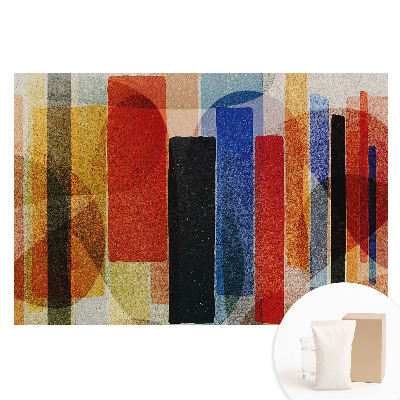 Fototapeta flizelinowa z nadrukiem Kolorowe geometryczne figury w abstrakcyjnym stylu