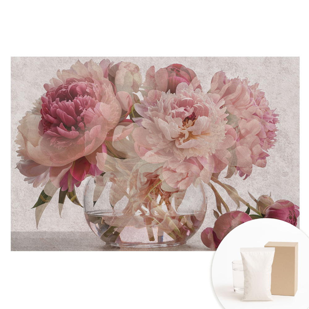 Fototapeta flizelinowa z nadrukiem Romantyczny bukiet piwonii