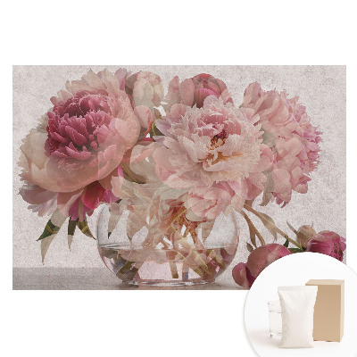 Fototapeta flizelinowa z nadrukiem Romantyczny bukiet piwonii