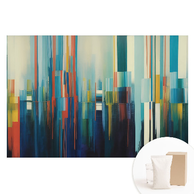 Duża fototapeta na ścianę Kolorowe, pionowe pasy abstrakcji