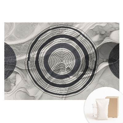 Duża fototapeta na ścianę Koncentryczne okręgi tonalna abstrakcja