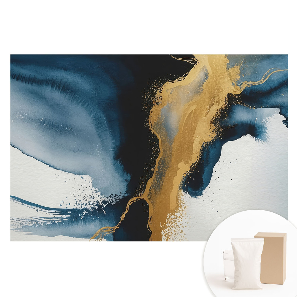 Fototapeta flizelinowa Abstrakcyjny strumień kolorów i kontrastów