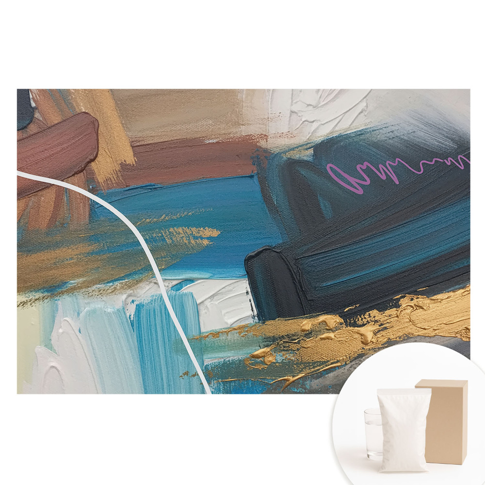 Tapeta fotograficzna flizelinowa Energetyczna kompozycja w odcieniach niebieskiego