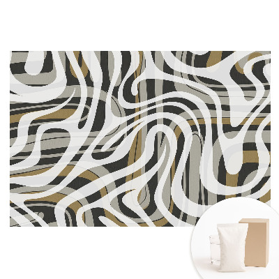 Fototapeta na flizelinie Wyraziste linie ciepłe odcienie abstrakcja