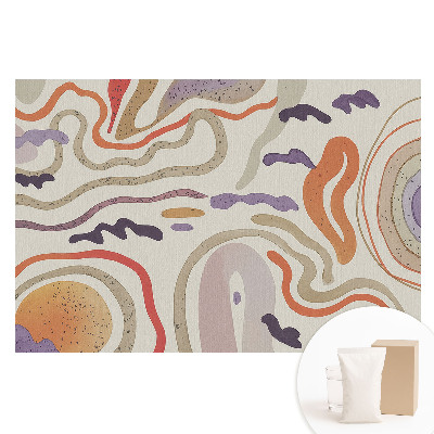 Duża fototapeta na ścianę Kolorowe abstrakcyjne linie i kształty