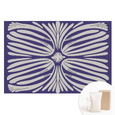 Fototapeta flizelinowa Symetryczne motywy kwiatowe na fiolecie