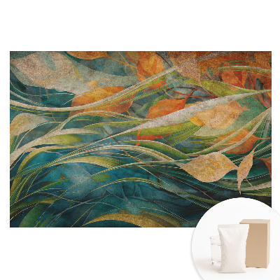 Fototapeta flizelinowa z nadrukiem Naturalne liście na wodzie