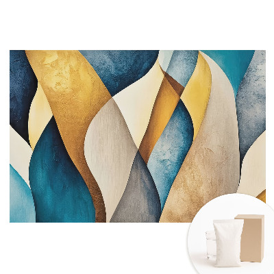 Fototapeta z nadrukiem na flizelinie Kolorowe fale harmonia nowoczesności