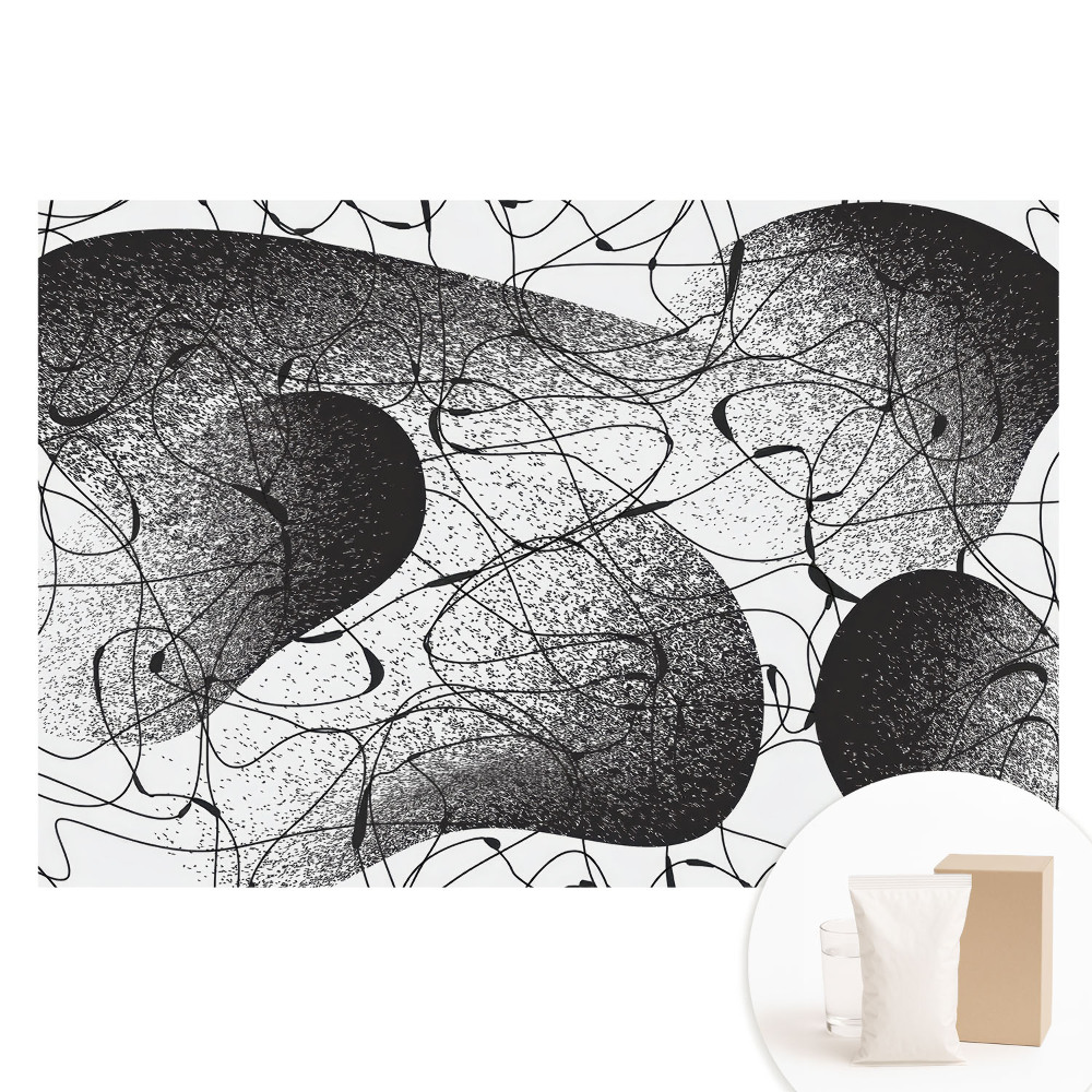 Fototapeta na flizelinie Czarne linie na białym tle