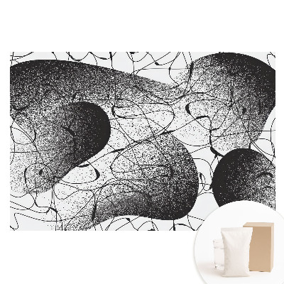 Fototapeta na flizelinie Czarne linie na białym tle