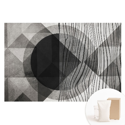 Fototapeta flizelinowa stylowe geometryczne wzory w odcieniach szarości