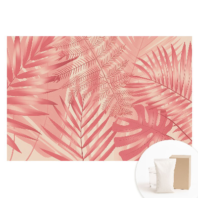 Fototapeta na flizelinie Egzotyczne liście różowe harmonie