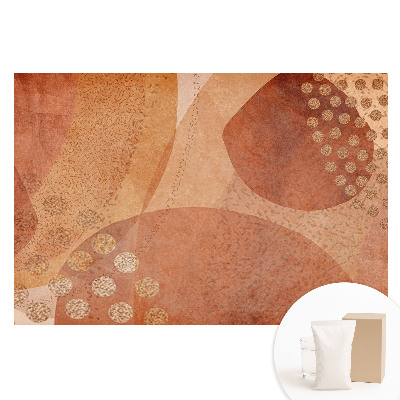 Fototapeta flizelinowa Abstrakcyjne ziemiste kształty i kropki