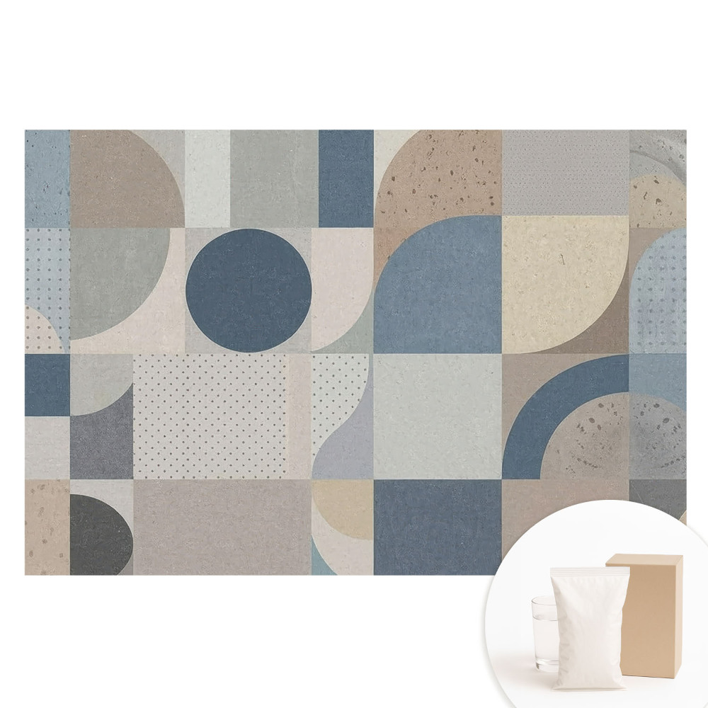 Duża fototapeta na ścianę Geometryczne wzory w stonowanych kolorach