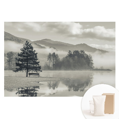 Tapeta fotograficzna flizelinowa Urokliwa mgła nad jeziorem w stylu klasycznym