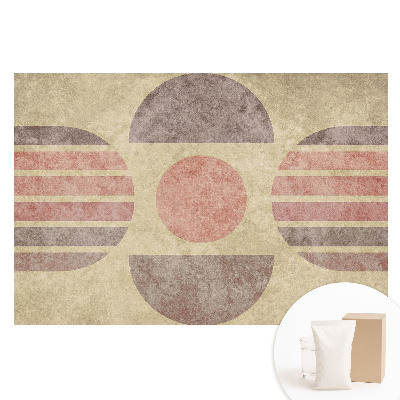 Fototapeta flizelinowa Retro geometryczny wzór pastelowe kolory