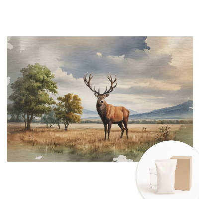 Duża fototapeta na ścianę Jeleń w jesiennej scenerii
