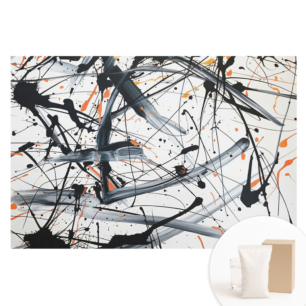 Fototapeta flizelinowa z nadrukiem Abstrakcyjne dynamiczne linie i rozpryski
