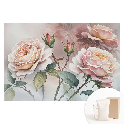 Tapeta fotograficzna flizelinowa Romantyczne kwiaty klasyczna elegancja delikatność