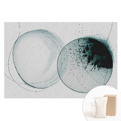 Fototapeta flizelinowa z nadrukiem Okrągłe formy w zieleni