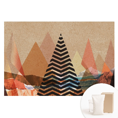 Duża fototapeta na ścianę Abstrakcyjne trójkąty równowaga harmonia