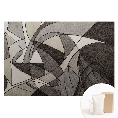 Fototapeta z nadrukiem na flizelinie Abstrakcyjny chaos form i linii