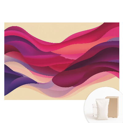 Fototapeta flizelinowa z nadrukiem Kolorowe fale oraz abstrakcyjne kształty