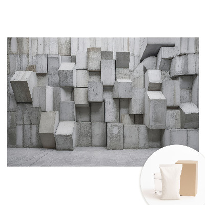 Fototapeta flizelinowa z nadrukiem Betonowe prostopadłościany industrialne.