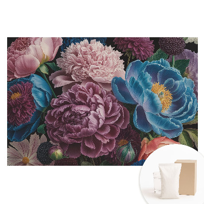 Tapeta fotograficzna flizelinowa Kwiatowy wzór pełen barw